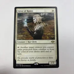 Giver of Runes NM Modern Horizons MTG 13 / 254 English Regular Gives Protection - Image 1