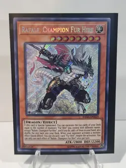 Yugioh Rafale, Champion Fur Hire DASA-EN023 Secret Rare NM - Image 1