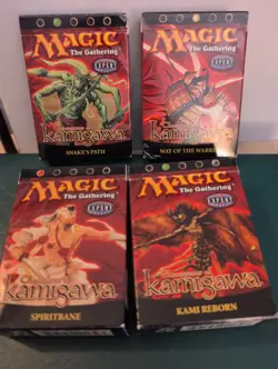MTG Champions of Kamigawa Theme Deck Set Complete 4 Decks w/ Inserts CHK 2004 - Image 1