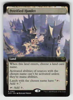 GGC-11 Petrified Hamlet (Extended Art) 362 Rare Secrets of Strixhaven Near Mint - Image 1