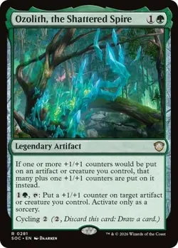 MTG Ozolith, the Shattered Spire, NM-Mint, English Commander: Secrets of Strixha - Image 1