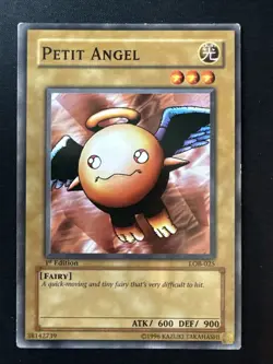 YuGiOh Petit Angel LOB-025 1st Edition Common Legend of Blue Eyes Vintage 2002 - Image 1