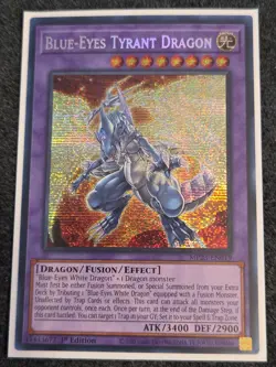 Yu-Gi-Oh! Blue-Eyes Tyrant Dragon - MP23-EN019 - NM Prismatic Secret Rare 1st - Image 1