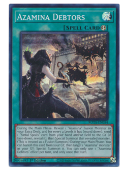 x3 Azamina Debtors - ROTA-EN054 - Super Rare YuGiOh - Image 1