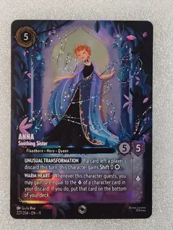 Lorcana - Anna - Soothing Sister ENCHANTED Winterspell - 227/204 - NEAR MINT🔥 - Image 1