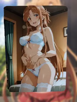 Asuna Yuuki Sword Art Online Anime Waifu Sexy Goddess Doujin Lewd Hentai Card - Image 1