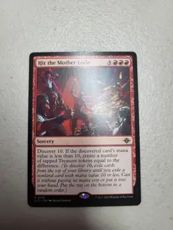 1x MTG Hit the Mother Lode NM The Lost Caverns of Ixalan rare red Free Shipping - Image 1