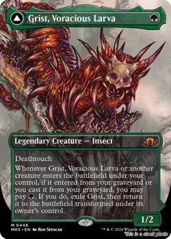 Grist, Voracious Larva (Borderless) [MH3 - 446] - NM TCG MTG - Image 1