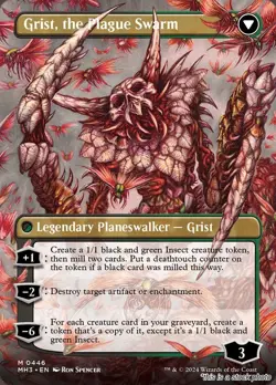 Grist, Voracious Larva (Borderless) [MH3 - 446] - NM TCG MTG - Image 2