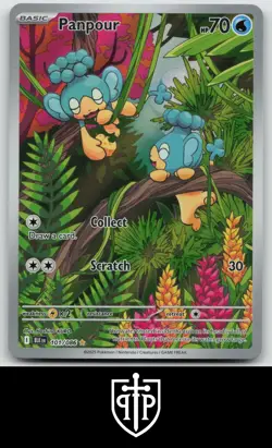 Pokemon - Panpour 101/086 Black Bolt - Holo Illustration Rare - NM - Image 1