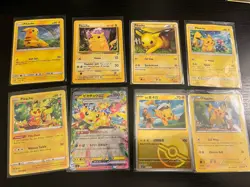 Lot 8 Pikachu Pokemon Cards - Holos Cracked Ice Rarer - Vintage Modern Sets - Image 1