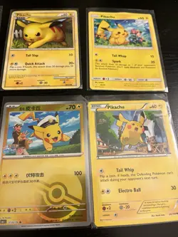 Lot 8 Pikachu Pokemon Cards - Holos Cracked Ice Rarer - Vintage Modern Sets - Image 2