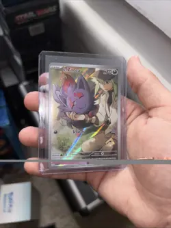 Pokemon N's Zorua 189 SVP Black Star Promo Full Art Holo Basic 70 HP Eng 2025 - Image 1