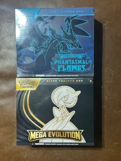 Pokemon TCG Elite Trainer Box Lot (2) Phantasmal Flames & Mega Evolutions Sealed - Image 1
