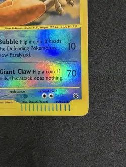 Pokemon TCG Kingler Expedition Base Set Reverse Holo Card 15/165 - Image 3