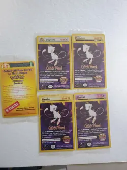 Pokemon The First Movie Full Set Promo Card Sealed 1999 WB Gold Stamp Catch Mew - Image 1