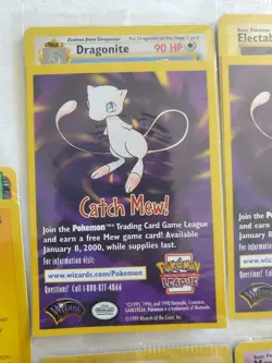 Pokemon The First Movie Full Set Promo Card Sealed 1999 WB Gold Stamp Catch Mew - Image 2