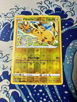 Pokemon TCG Pikachu Dedenne 049/195 Silver Tempest Reverse Holo NEAR MINT ⚡ - Image 1