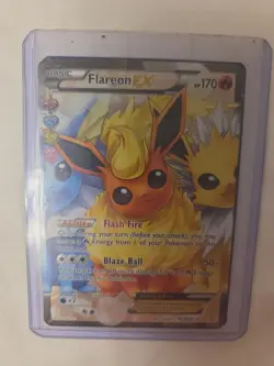 Pokemon TCG Flareon EX RC28/RC32 Radiant Collection Ultra Rare Holo 170HP Engli… - Image 3