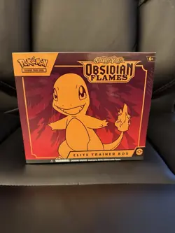 Pokemon: Scarlet & Violet 3: Obsidian Flames Elite Trainer Box - 9 Packs 820650853913 - Image 1