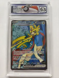 2025 Pokemon Hop’s Zacian Ex #176 HGC 9.5 (sb4) - Image 1