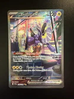 Miraidon EX Full Art Holo SV01 244/198 Illustration Rare Pokemon - Image 1