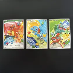 Pokemon TCG First Partner Illustration Collection Series 1 Kanto GEN 1 Starters - Image 1