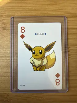Eevee 🔥 Pokemon Playing Card 🔥 8 Of Diamonds - Image 1