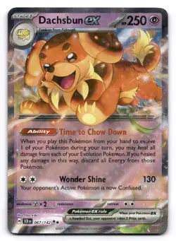 Dachsbun ex NM 67/142 Holo Stellar Crown Pokemon Double Rare - Image 1