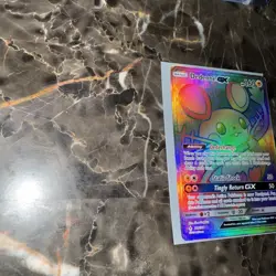 Pokemon TCG Unbroken Bonds Dedenne GX 219/214 Secret Rare Rainbow Card - Image 2