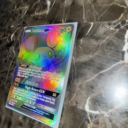 Pokemon TCG Unbroken Bonds Dedenne GX 219/214 Secret Rare Rainbow Card - Image 3