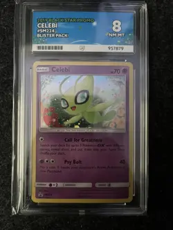 Celebi SM224 Holo Black Star Promo Pokemon Card Sun & Moon - Image 1