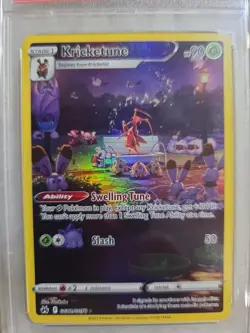 Pokemon TCG Kricketune Crown Zenith: Galarian Gallery GG02/GG70 PSA 9 Mint - Image 2