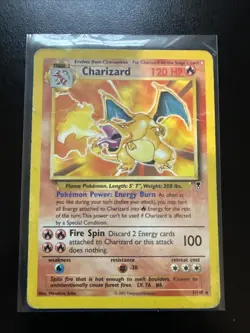 Pokemon TCG Charizard 3/110 Legendary Collection Non-Holo Rare Card HP/Damaged - Image 1