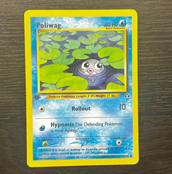 POKEMON TCG - NEO DISCOVERY 1ST EDITION Poliwag 62/75 LP MP - Image 1
