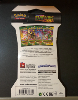 Pokemon EVOLVING SKIES Sword & Shield 2021 Booster Pack New Sealed SYLVEON - Image 2