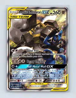 Lucario & Melmetal GX - SM192 Holo Promo Sun & Moon Promo Pokemon Near Mint - Image 1