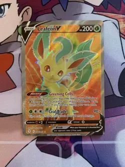 Leafeon V 166/203 Evolving Skies Full Art Ultra Rare Pokemon TCG - NM/MT - Image 1