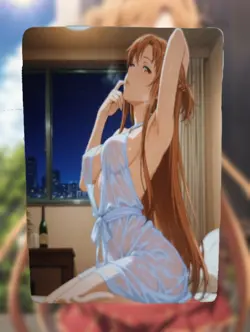 Asuna Yuuki Sword Art Online Anime Waifu Sexy Goddess Doujin Lewd Hentai Card - Image 1