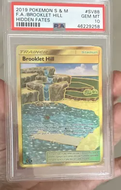 Pokemon 2019 Hidden Fates Shiny Vault Brooklet Hill SV88/SV94 PSA 10 - Image 1