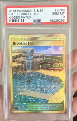 Pokemon 2019 Hidden Fates Shiny Vault Brooklet Hill SV88/SV94 PSA 10 - Image 2