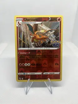 Charizard - 010/078 - Pokemon GO - Pokemon TCG Card - Reverse Holo - Near Mint - Image 1