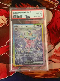 2024 Espeon EX Pokemon SV8a JP Terastal Fest SAR 211 /187 PSA 10 - Image 1