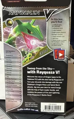 Pokemon TCG Battle Deck Rayquaza V Rapid Strike Themed Deck Factory Sealed - Image 2