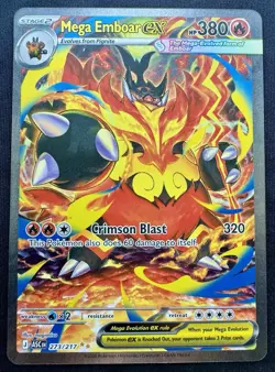 Mega Emboar ex 273/217 Pokemon Ascended Heroes Special Illustration Rare - Image 1