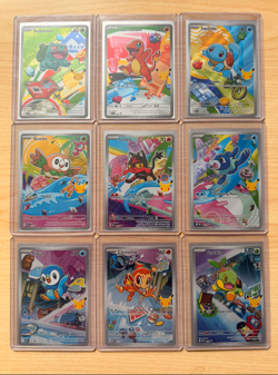 Pokemon TCG First Partner ILLUSTRATION COLLECTION 9 CARD SET Series 1 Promo - Image 1