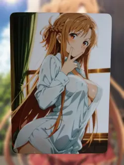 Asuna Yuuki Sword Art Online Anime Waifu Sexy Goddess Doujin Lewd Hentai Card - Image 1