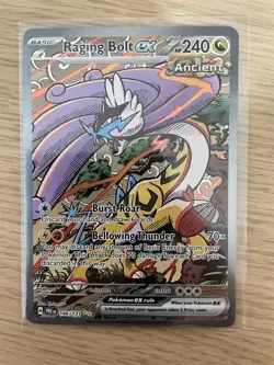 Pokemon TCG Raging Bolt EX Sir 166/131 SV Prismatic Evolutions Card NM Condition - Image 1