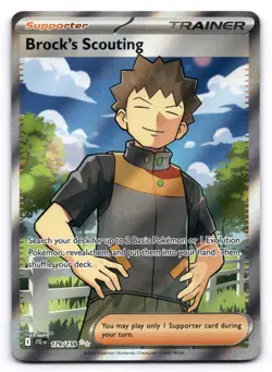 Brock's Scouting NM 179/159 Sv09: Journey Together Pokemon TCG Holo - Image 1