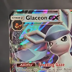 Pokemon Glaceon GX 39/156 Ultra Rare Holo SM-Ultra Prism Card 2018 NM - Image 2